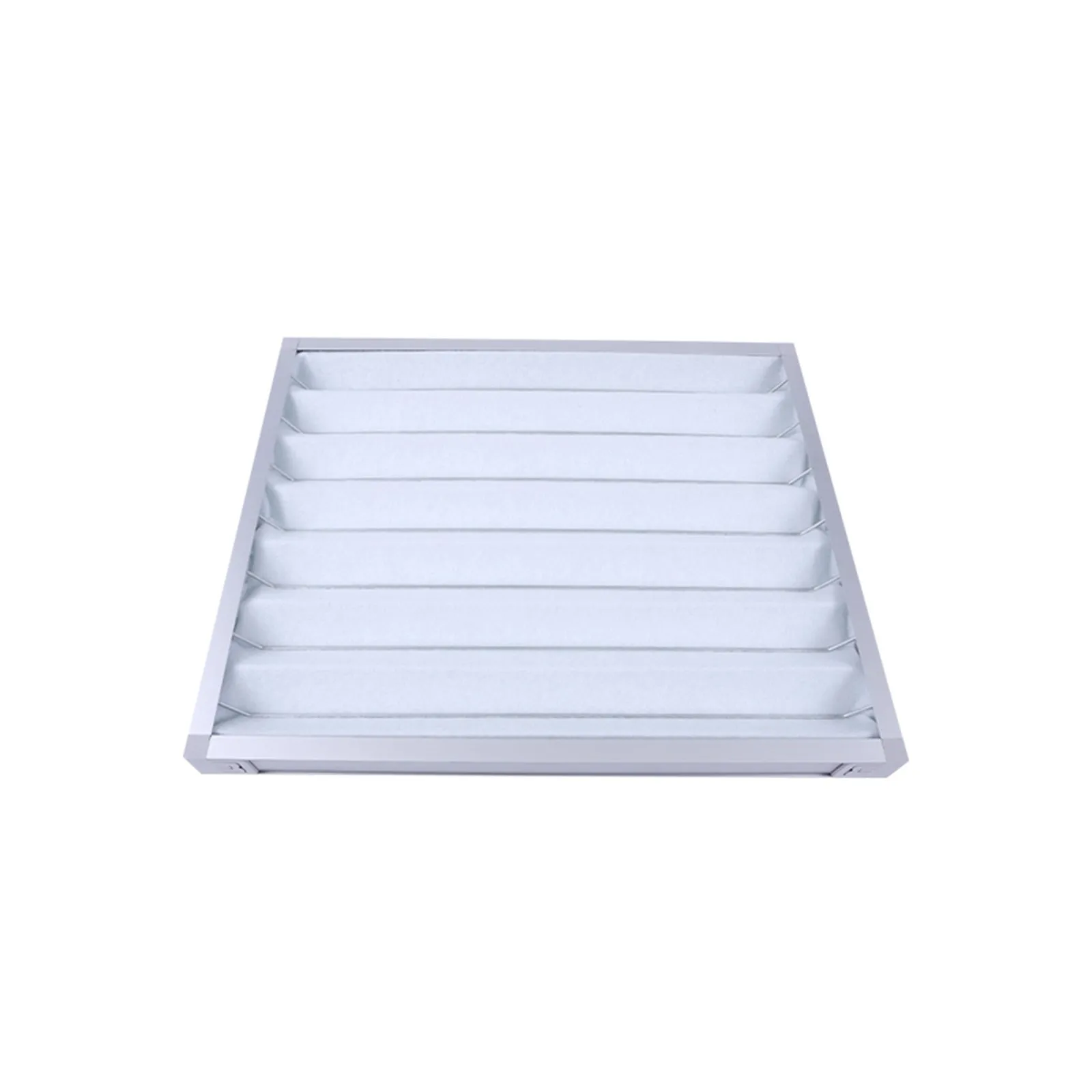 Washable panel pre-filter with a light frame and white media, photographed on a white background.
